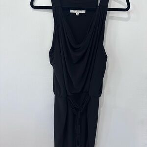 Evan Picone Black Sleeveless Cowl Neck Sheath Dress
